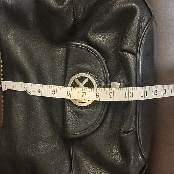 Excellent  large black Michael Kors handbag purse with COA  💯 authentic - Picture 8 of 9